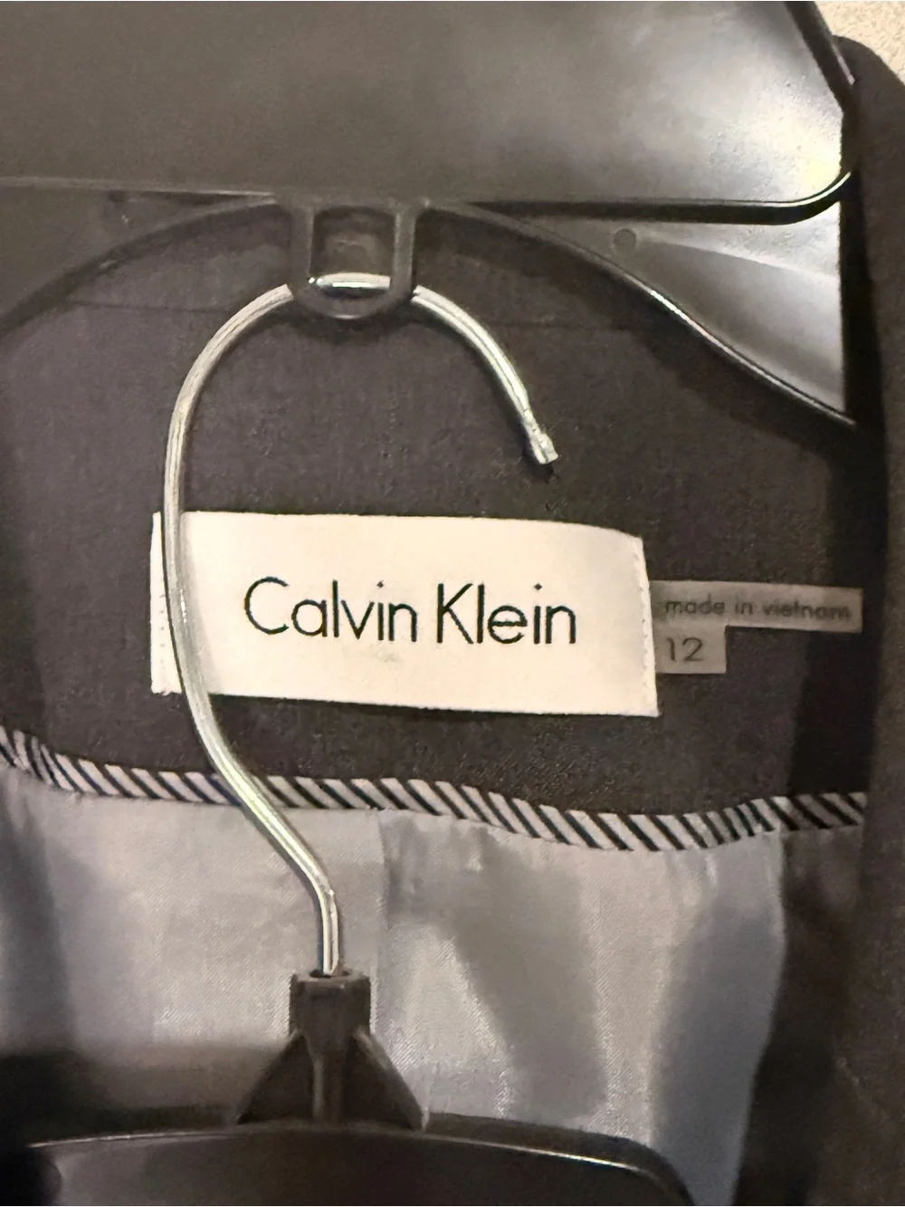 Calvin Klein Women’s Gray 2-Piece Skirt Suit Size 12 – NWOT